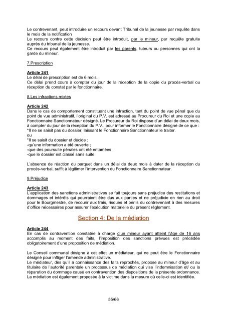 Règlement Général De Police administrative Applicable ... - Floreffe