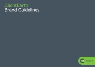 ClientEarth Brand Guidelines