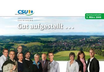 Gut aufgestellt … - Ebersberg