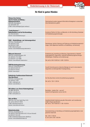 Ihr Kind in guten HÃ¤nden - Gemeinde Kirchberg an der Raab