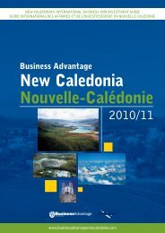 New Caledonia Nouvelle-CalÃ©donie - Business Advantage ...