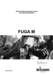 Harrie Leenders Fuga M Installation, Use and ... - Robeys Ltd