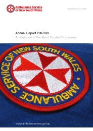 Annual Report - 2007/08 Summary - Ambulance Service of NSW