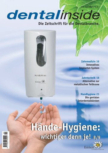 Hände-Hygiene: Hände-Hygiene: - DENTAL INSIDE