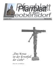 Das Kreuz ist der Ernstfall der Liebe - Leobersdorf