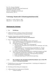 staatsrecht I - berlin - gliederung - Prof. Dr. Christian Waldhoff - HU ...