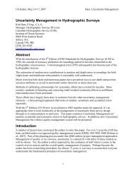 Uncertainty Management in Hydrographic Surveys Abstract ...