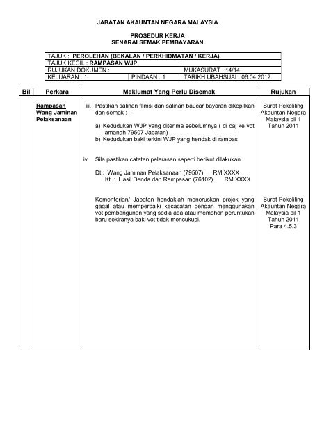 Tender - Jabatan Akauntan Negara Malaysia