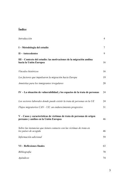 La antesala de la trata de personas, PublicaciÃ³n ... - CHS Alternativo