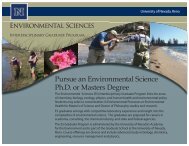 Environmental Sciences Degree Brochure - University of Nevada ...