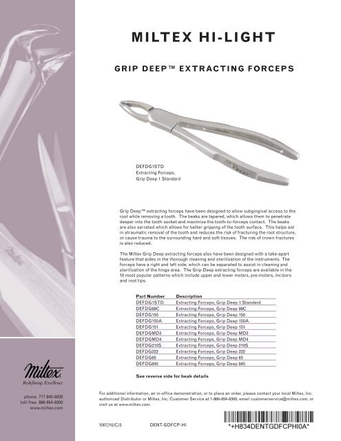 Grip Deep Extraction Forceps