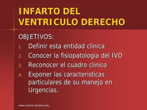 Infarto del Ventriculo Derecho - Reeme.arizona.edu