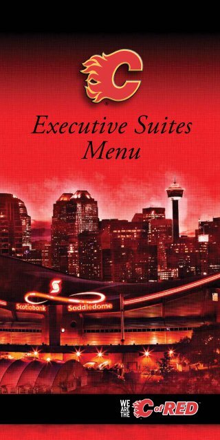 Executive Suites Menu - Calgary Flames