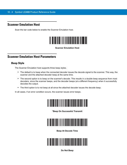 Symbol LS3408 Product Reference Guide - Miles Data Technologies