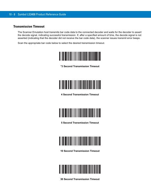 Symbol LS3408 Product Reference Guide - Miles Data Technologies