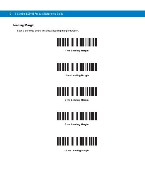 Symbol LS3408 Product Reference Guide - Miles Data Technologies