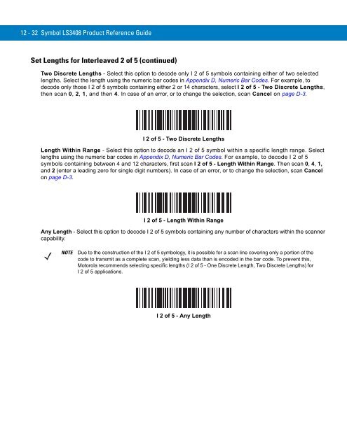 Symbol LS3408 Product Reference Guide - Miles Data Technologies