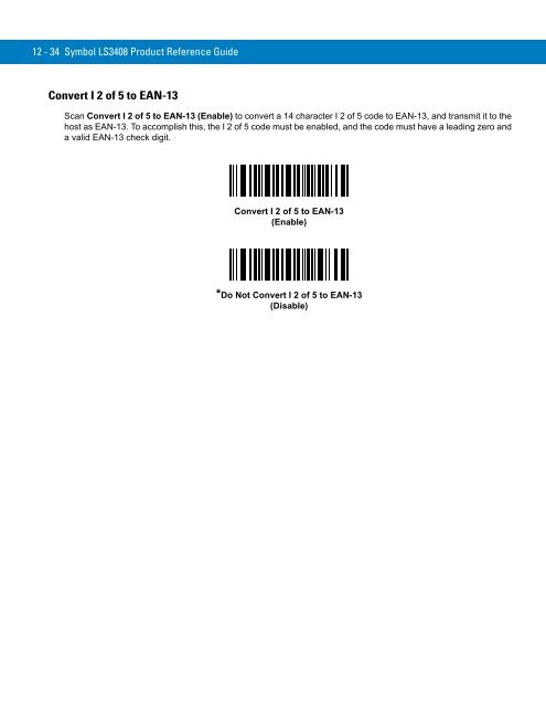 Symbol LS3408 Product Reference Guide - Miles Data Technologies