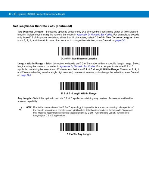 Symbol LS3408 Product Reference Guide - Miles Data Technologies