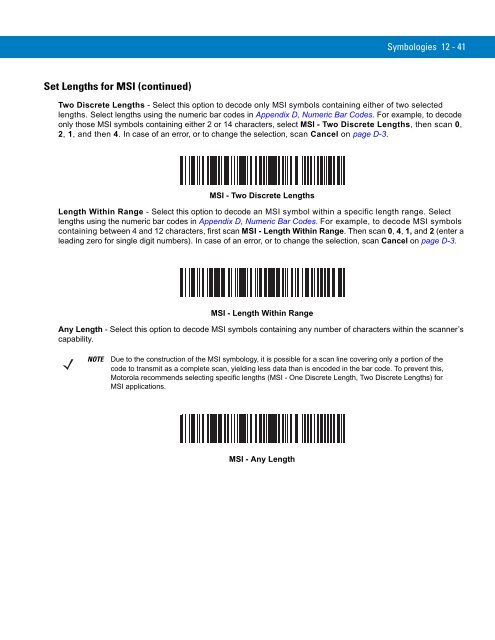 Symbol LS3408 Product Reference Guide - Miles Data Technologies