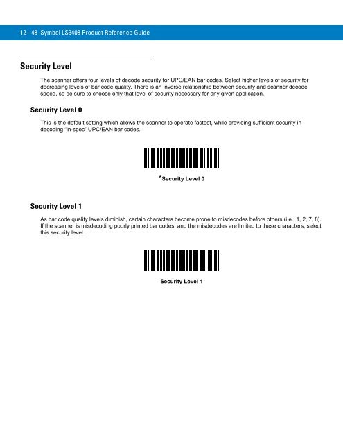 Symbol LS3408 Product Reference Guide - Miles Data Technologies