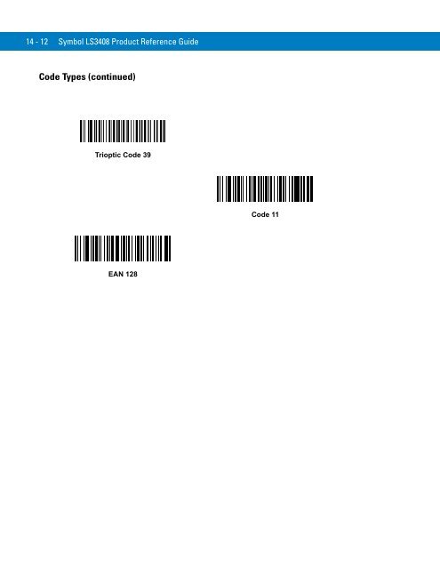 Symbol LS3408 Product Reference Guide - Miles Data Technologies