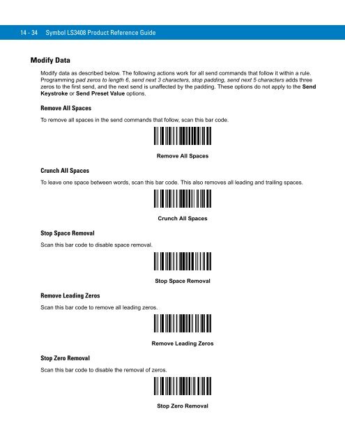 Symbol LS3408 Product Reference Guide - Miles Data Technologies