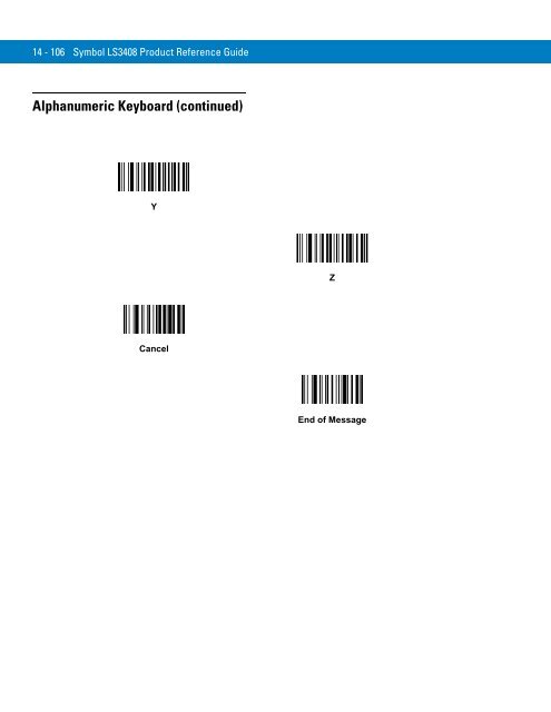 Symbol LS3408 Product Reference Guide - Miles Data Technologies