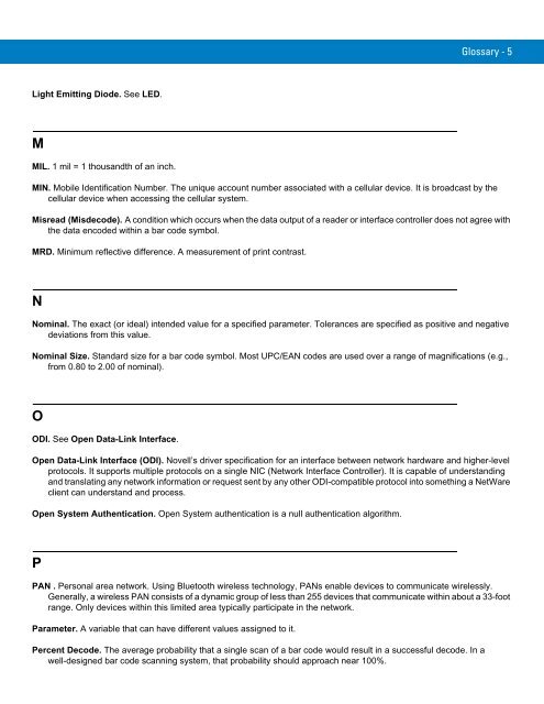 Symbol LS3408 Product Reference Guide - Miles Data Technologies