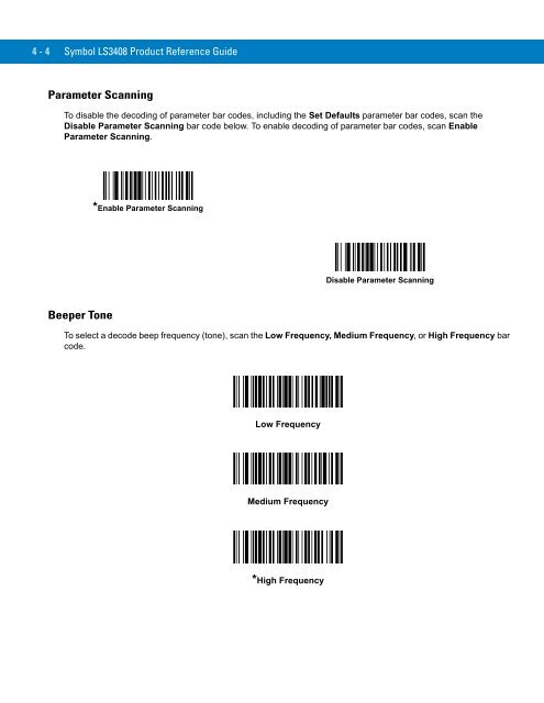 Symbol LS3408 Product Reference Guide - Miles Data Technologies