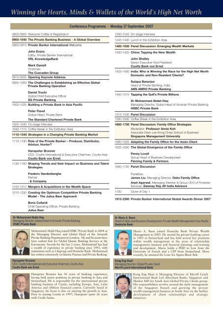WealthManagementSummit - Institute of Bankers Malaysia