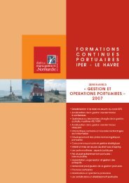 gestion et operations portuaires - EM Normandie