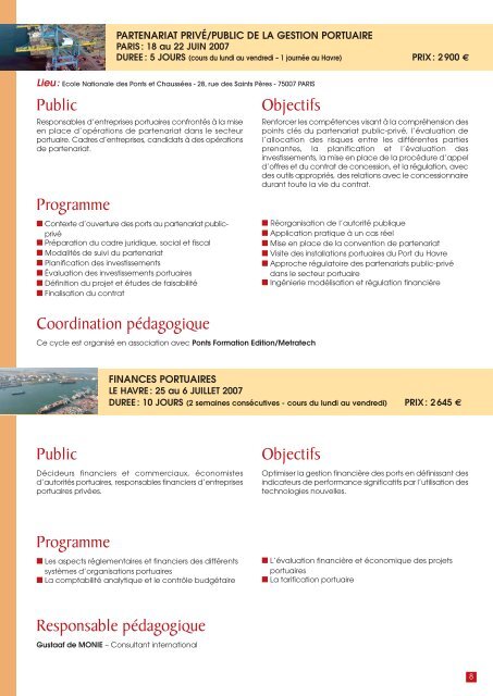 gestion et operations portuaires - EM Normandie