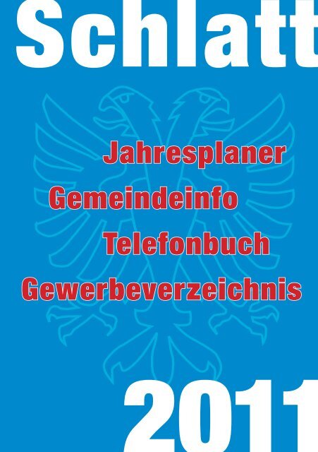 Jahresplaner Gemeindeinfo Telefonbuch Gewerbeverzeichnis