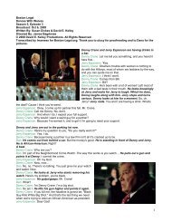 Boston Legal Dances With Wolves Season 5, Episode 3 Broadcast ...