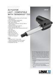 actuator La27 - compatibLe with twindriveÂ® td3 - Linak