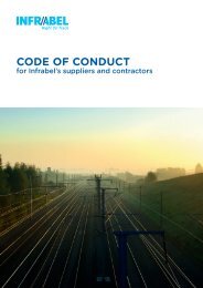 Download the code of conduct for Infrabel's suppliers and contractors