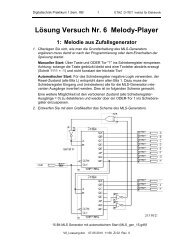 LÃƒÂ¶sung Versuch Nr. 6 Melody-Player