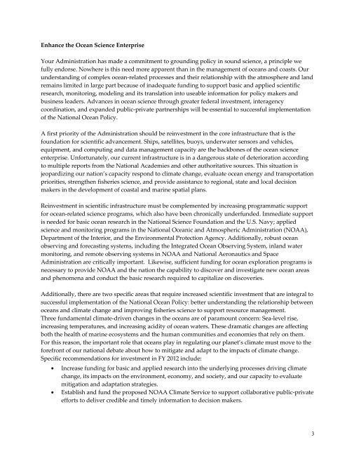 Joint Initiative Leadership Council letter to The President requesting ...