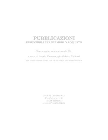 Versione scaricabile in formato PDF - Musei di Rimini