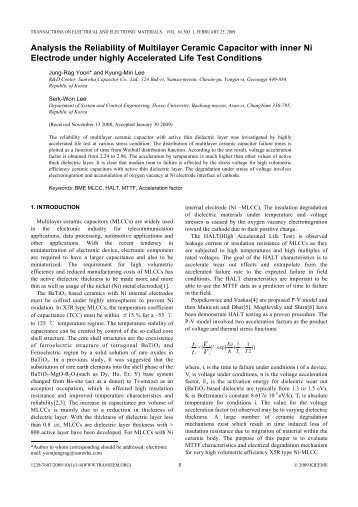 Analysis the Reliability of Multilayer Ceramic Capacitor with inner Ni ...