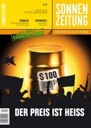 Der Preis ist heiß - Sonnenzeitung