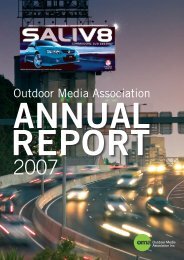 2007 Annual Report - Outdoor Media Association