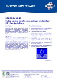 ecocool ms 27 - fuchs lubricantes