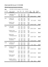Ergebnisliste nordische Wettbewerbe - Skiclub-Sohland