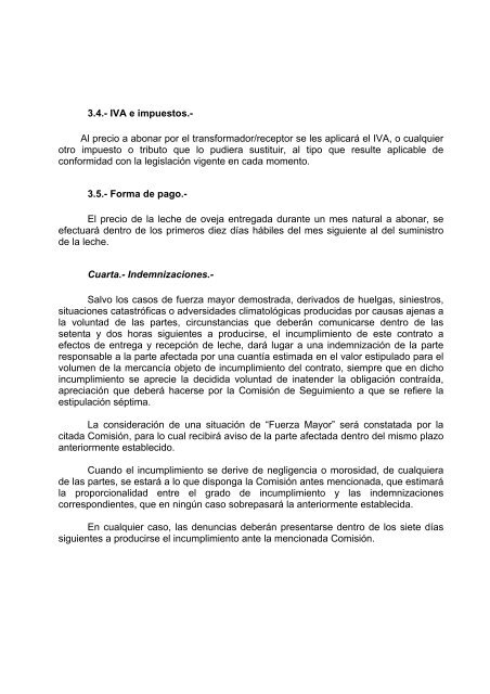 CONTRATO DE SUMINISTRO DE LECHE DE OVEJA En ...