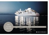 2013 Voyage Calendar - Silversea Cruises