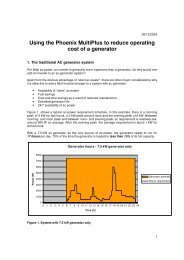 Using the Phoenix MultiPlus to reduce operating cost of a ... - Ysebaert