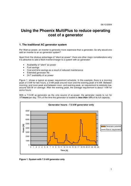 Using the Phoenix MultiPlus to reduce operating cost of a ... - Ysebaert