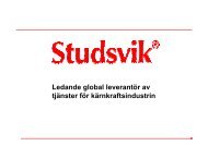 Presentation - Studsvik